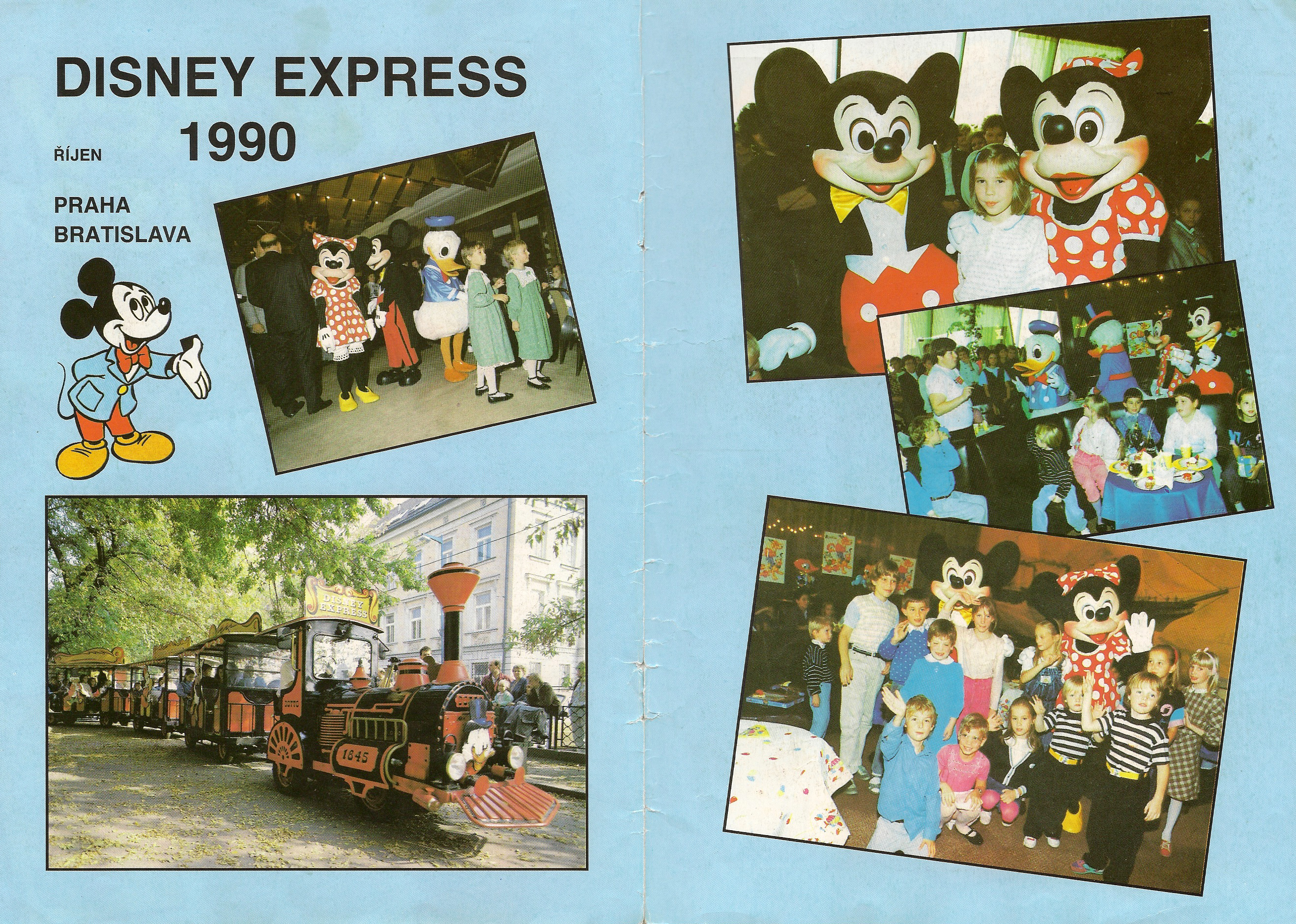 Disney postavy živě v roce 1990 scan